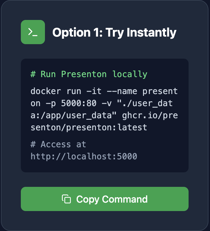 Docker Quick Start